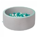 Soft Foam Ball Pit with 100 Crush-Resistant Balls