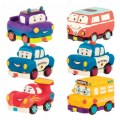 Mini Pull Back Vehicles - Set of 6