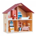 Furnished Wooden Classic Dollhouse