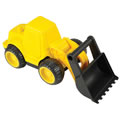 Heavy Duty Construction Vehicle with Movable Front Loader
