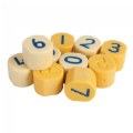 Number Stamping Stones - 10 pieces