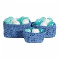 Thumbnail Image #4 of Soft Storage Nesting Baskets - Blue Multi - Set of 3