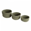 Alternate Thumbnail #5 of Soft Storage Nesting Baskets - Moss Green - Set of 3