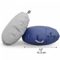 Thumbnail Image #7 of Gray & Navy Mini Round Poufs with Handle - Set of 2