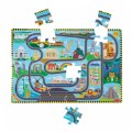 Alternate Thumbnail #6 of Race Around the World Tracks Floor Puzzle - 48 Pieces