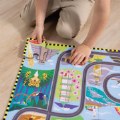 Alternate Thumbnail #2 of Race Around the World Tracks Floor Puzzle - 48 Pieces