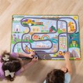 Alternate Thumbnail #4 of Race Around the World Tracks Floor Puzzle - 48 Pieces