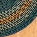 Alternate Thumbnail #3 of Braidful in Nature Carpet - 6' Round - Teal