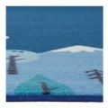 Alternate Thumbnail #4 of Tranquil Mountains Round Carpet - Blue