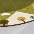 Alternate Thumbnail #3 of Tranquil Mountains 6' Round Carpet - Green