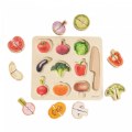 Alternate Thumbnail #7 of Wooden Slice & Match Fruit & Vegetable Puzzles