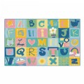 Primary Thumbnail of KIDSoft&trade; Toddler Alphabet Blocks Rug - Tranquil - 7'6" x 12' Rectangle