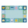 Primary Thumbnail of KIDSoft&trade; Tranquil Baby Animals Border Carpet - 6' x 9' Rectangle