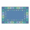 Primary Thumbnail of Alphabet and Shapes Tranquil Carpet - 7'6" x 12' Rectangle