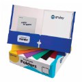 Solid Color 2-Pocket Folders - Assorted Colors - 25 Pack