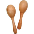 6" Natural Wood Maracas for Music and Rhythm Learning