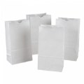 Primary Thumbnail of Kraft Bags in White 6" x 11" - 50 Bags