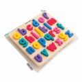 Primary Thumbnail of Lowercase Find & Fit Silicone Puzzle with Wooden Tray