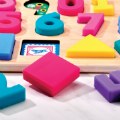 Alternate Thumbnail #8 of Numbers & Shapes Find & Fit Silicone Puzzle with Wooden Tray