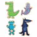 Alternate Image #2 of Magnetic Crazy Animal Puzzles - Set of 8