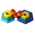 Alternate Image #2 of Rainbow Color Hexacus™ for Stacking and Building Block Play