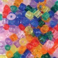 1000 Assorted Little Shapes Transparent Beads