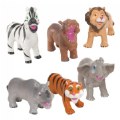 Squeezable Safari Animal Playset