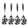 Alternate Image #2 of Polished Stainless Steel Slotted Spoons - Set of 4