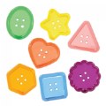 Clear Button Counters - 90 Pieces