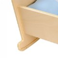 Alternate Image #3 of Wooden Doll Cradle with Pillow and Blanket