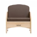 Alternate Image #3 of Premium Solid Maple Chair - Brown