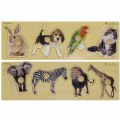 Large Knob Animal Puzzles - 2 Sets with 4 Animals