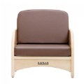 Thumbnail Image #3 of Premium Solid Maple Couch and Chair Group - Brown
