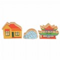 Thumbnail Image #8 of Homes Around the World Wooden Blocks - 15 Pieces