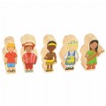 Alternate Image #3 of Children From Around the World Wooden Block Figures - Set of 17