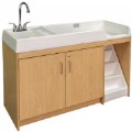 Left Handed Changing Table with Sink