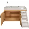 Alternate Image #3 of Left Handed Changing Table with Sink
