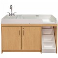 Alternate Image #4 of Left Handed Changing Table with Sink
