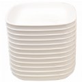 Family Style Dining - Set of 12 White Plates