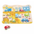 Primary Thumbnail of Construction Peg Puzzle - 9-Pieces