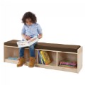 Alternate Image #5 of Premium Solid Maple 4-Section Bench Cubby