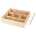 Deep Wooden Box with Lid