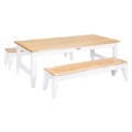 Sense of Place Farmhouse Table and Two Benches