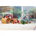 Alternate Image #6 of Wooden Rainbow Arches and Tunnels - Set of 12