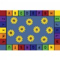 Daisy Alphabet and Numbers Carpet - 8' x 12' Rectangle