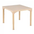 Laminate 24" x 24" Square Table With 21" - 30" Adjustable Legs
