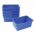 Blue Colored Storage Bin - Set of 5
