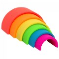 Alternate Image #2 of Infant Silicone Soft Colorful Neon Arches - 6 Pieces