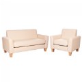 Thumbnail Image of Sense of Place Tan Vinyl Couch and Chair