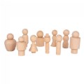 Thumbnail Image of Natural Wood Figures - 10 Pieces